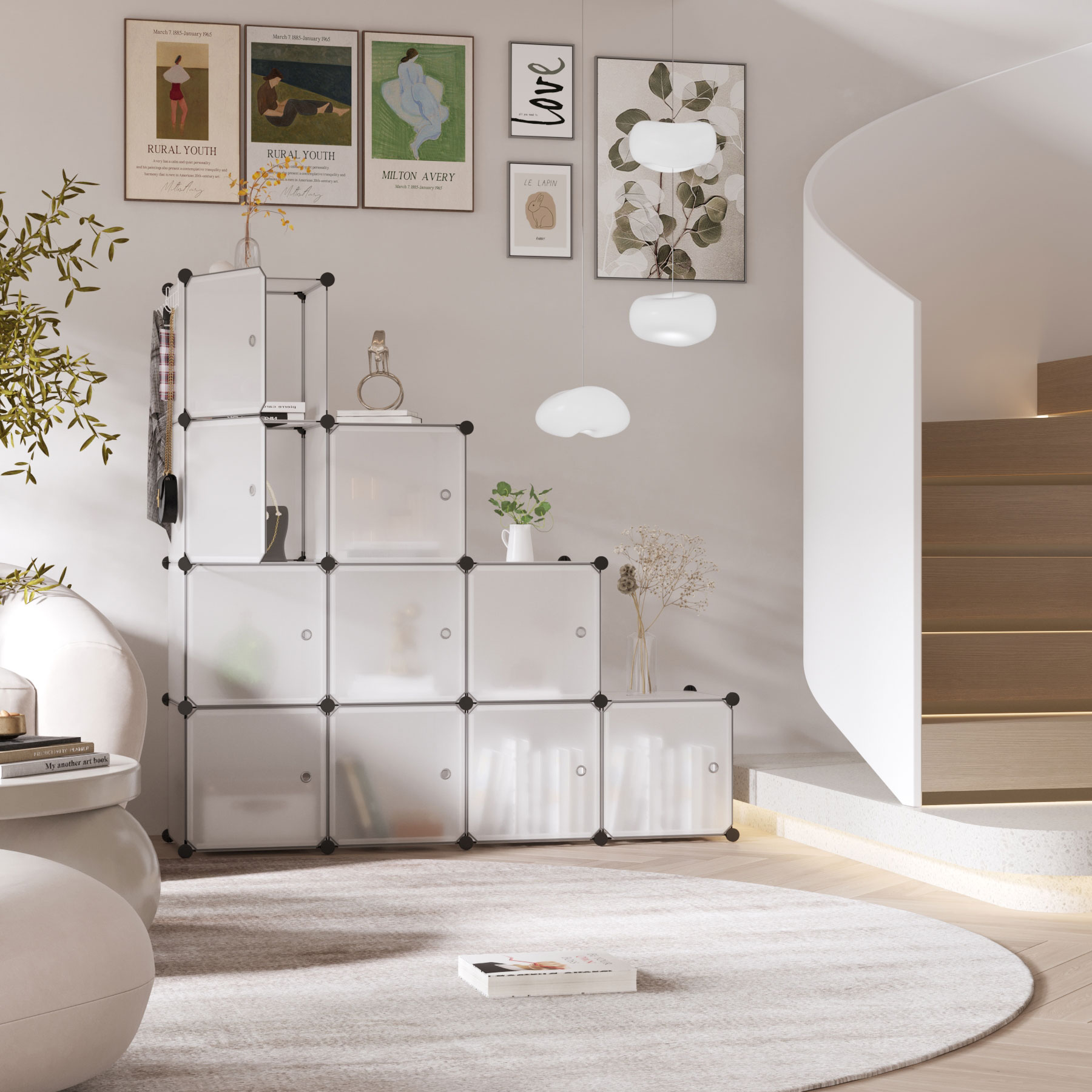 c-ahome-cube-storage-with-doors-w-rfelregal-transparent-12-f-cher image 3