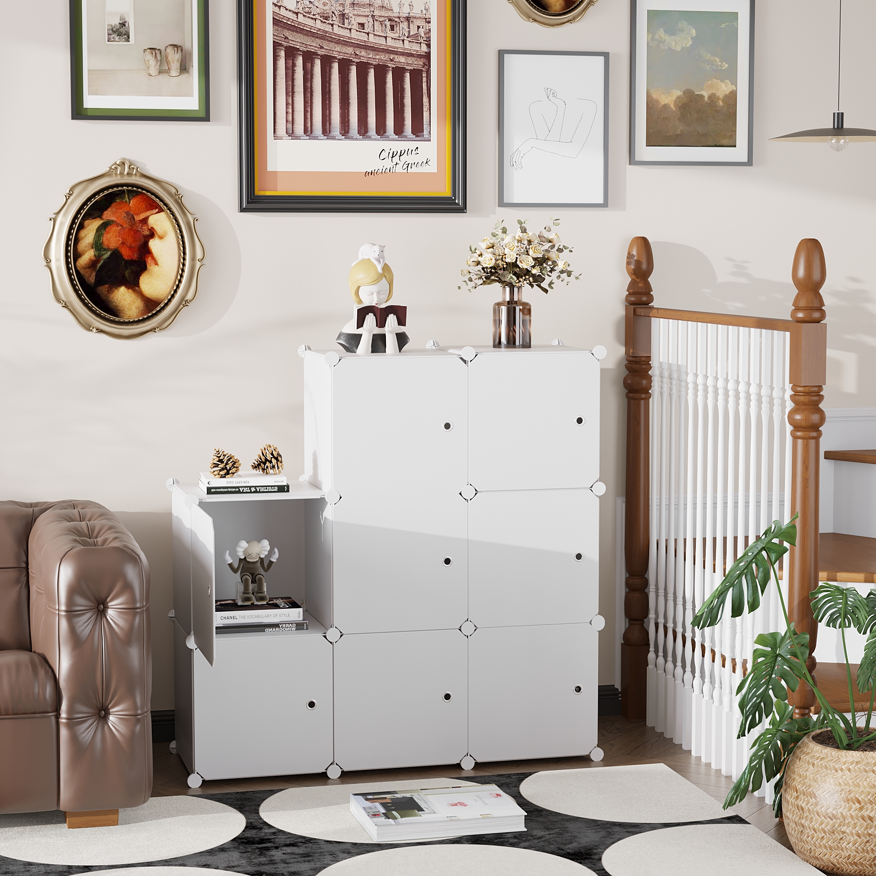 c-ahome-cube-storage-with-doors-w-rfelregal-milky-8-f-cher-mit-t-ren image 4