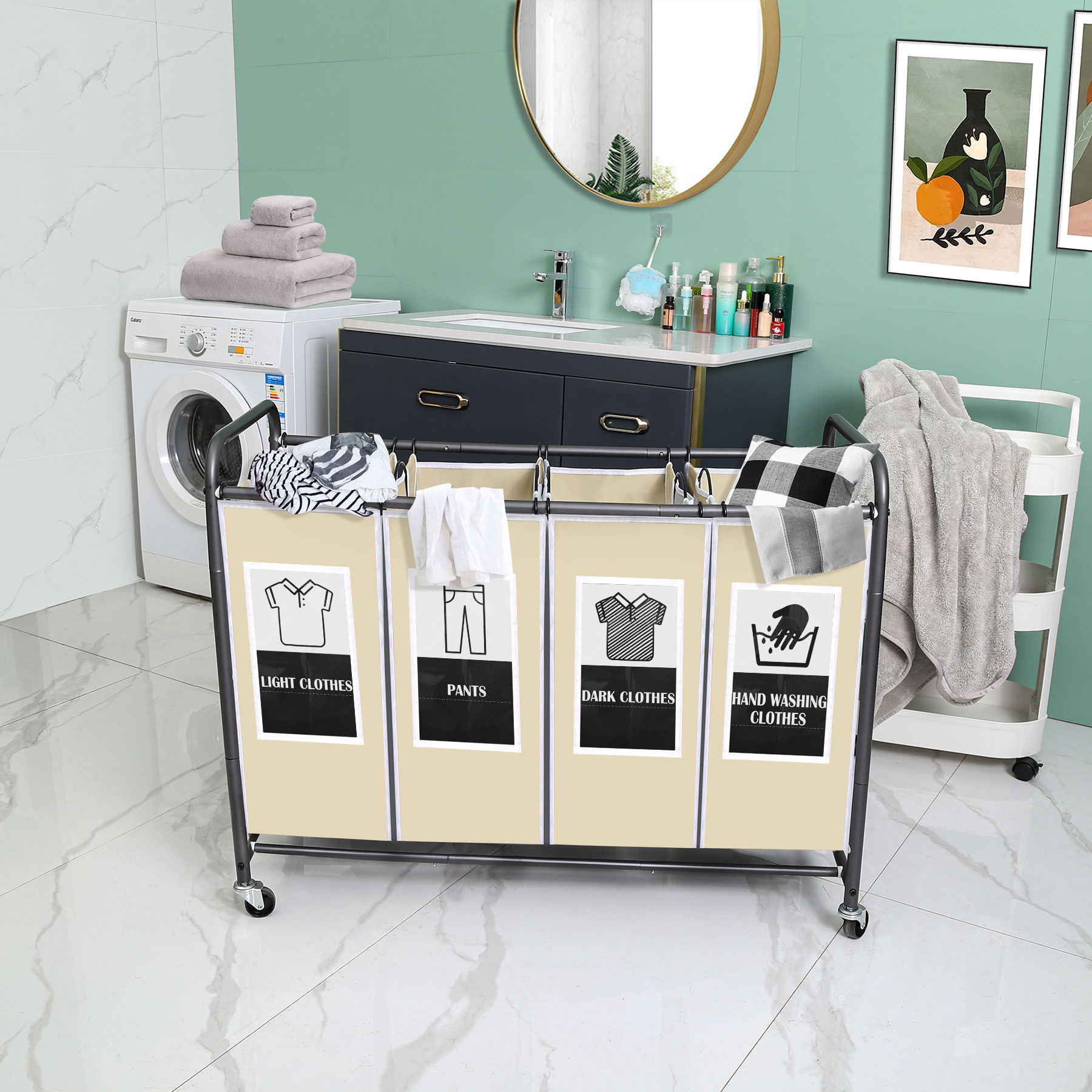 c-ahome-laundry-storage-w-schesortierer-4-f-cher-creme image 4