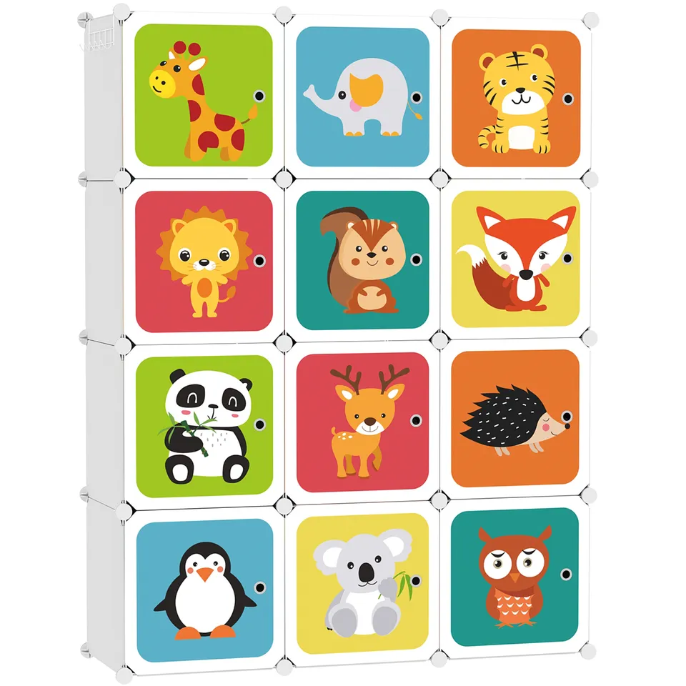 c-ahome-plastic-cube-storage-w-rfelregal-milky-12-w-rfel image 1