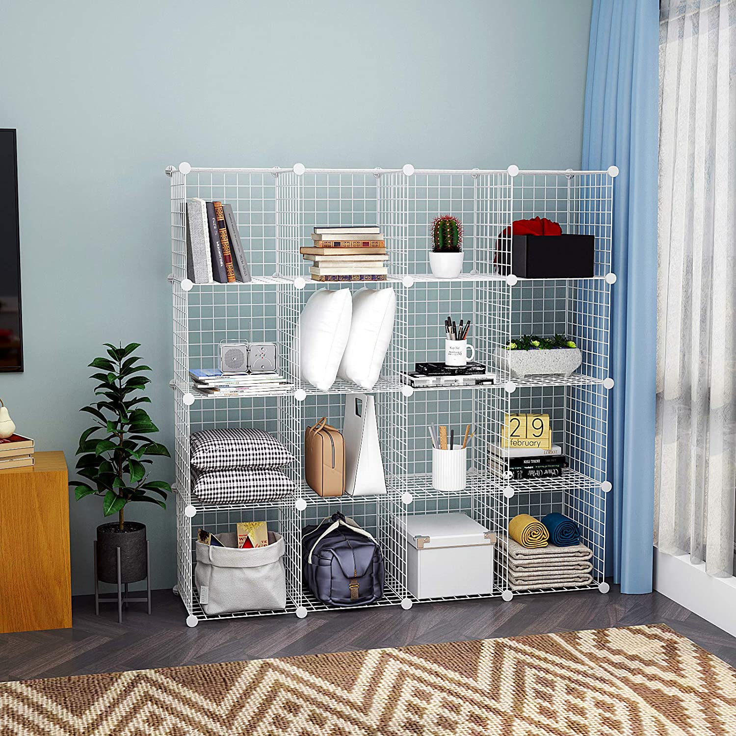 c-ahome-wire-cube-storage-twj3016a-steckregal-wei-16-w-rfel image 2