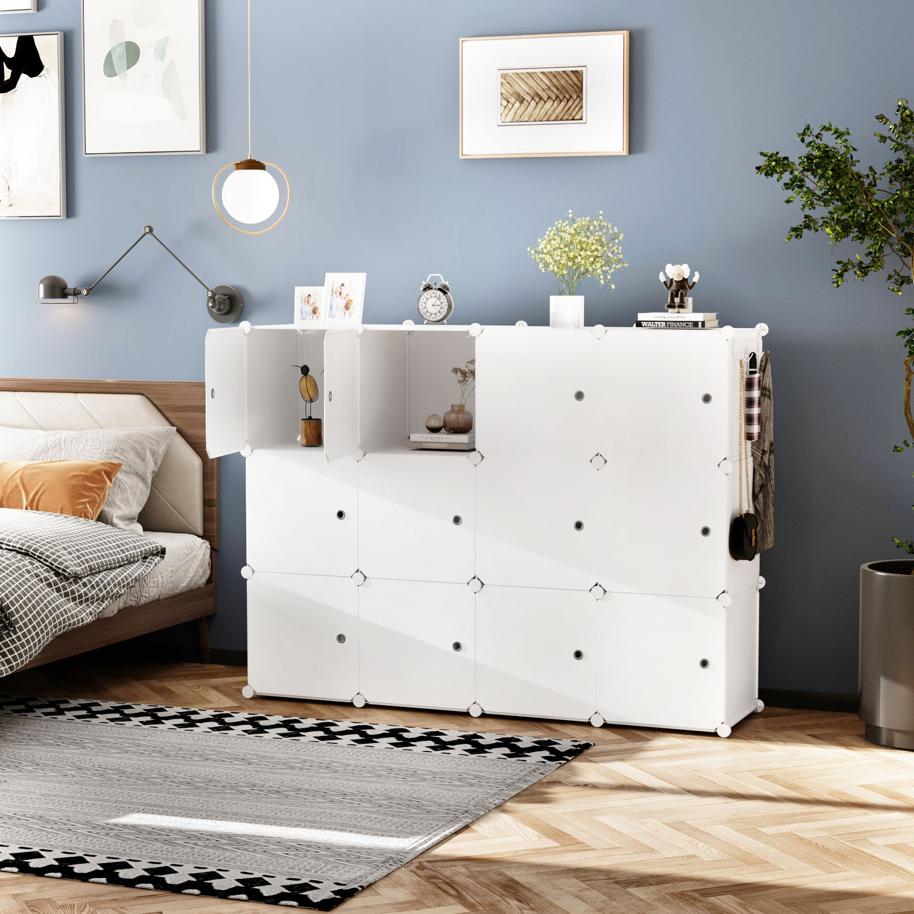 c-ahome-cube-storage-with-doors-w-rfelregal-milky-12-f-cher-mit-t-ren image 4