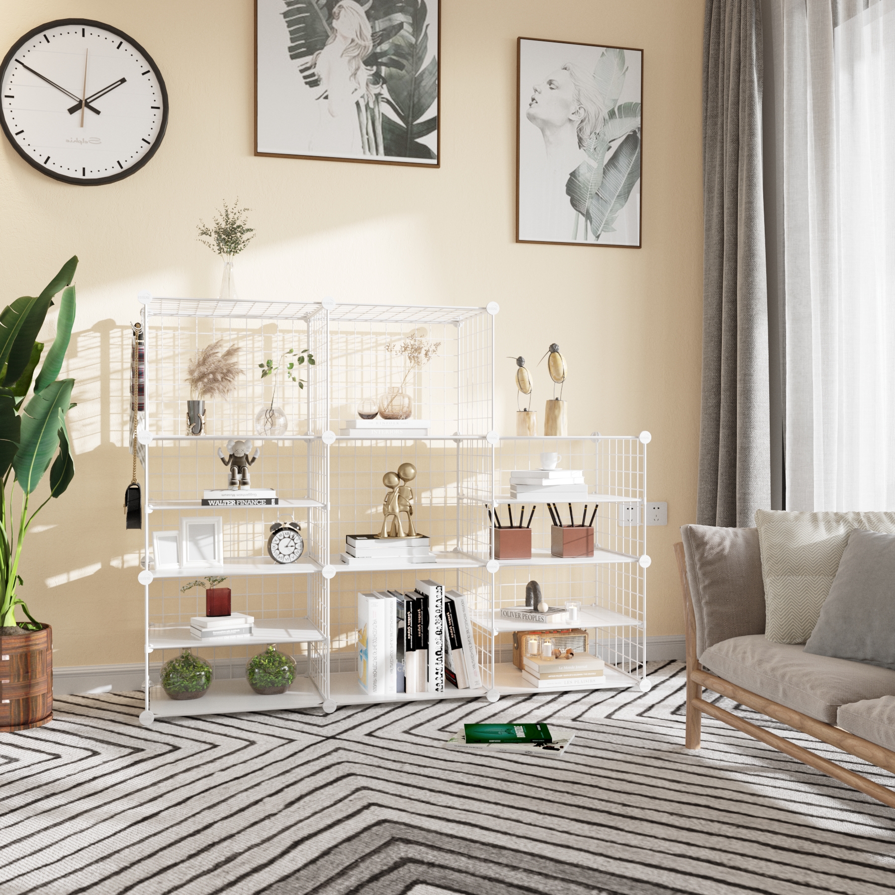 c-ahome-wire-cube-storage-uwcsim08w-regal-wei-trenner image 2