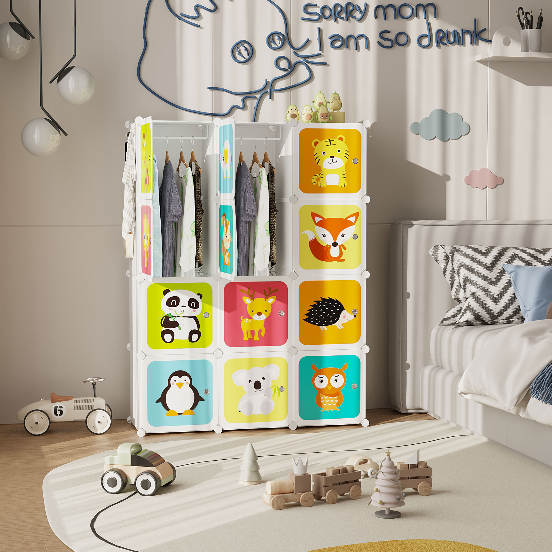 c-ahome-plastic-cube-storage-w-rfelregal-milky-12-w-rfel image 2