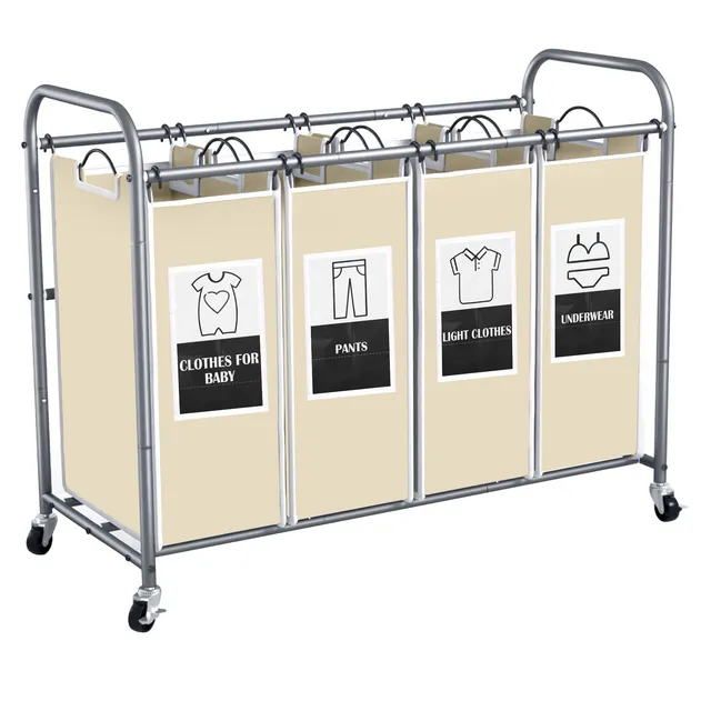 c-ahome-laundry-storage-w-schesortierer-4-f-cher-creme image 1