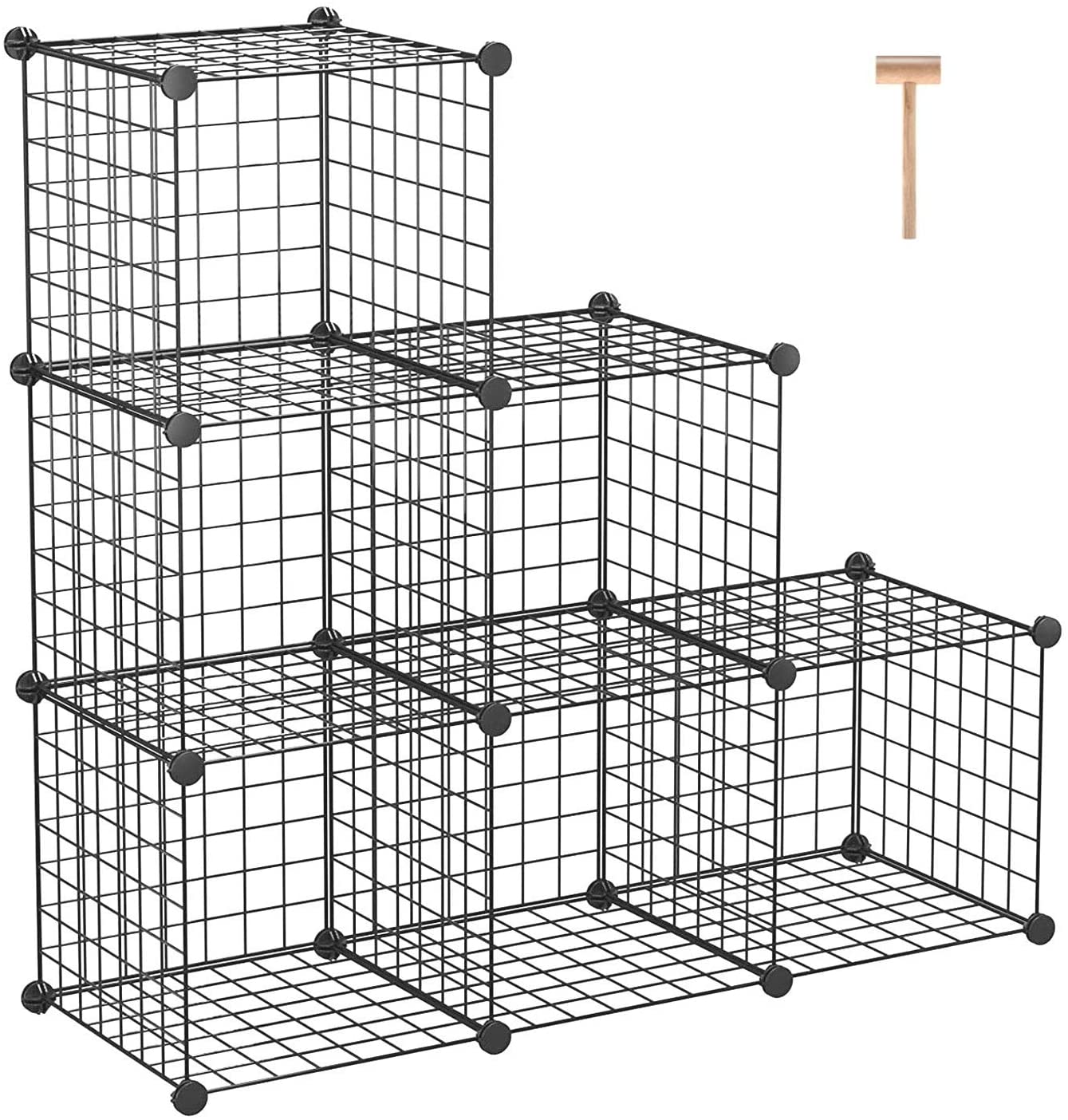 c-ahome-wire-cube-storage-twj3006b-steckregal-schwarz-6-w-rfel image 1