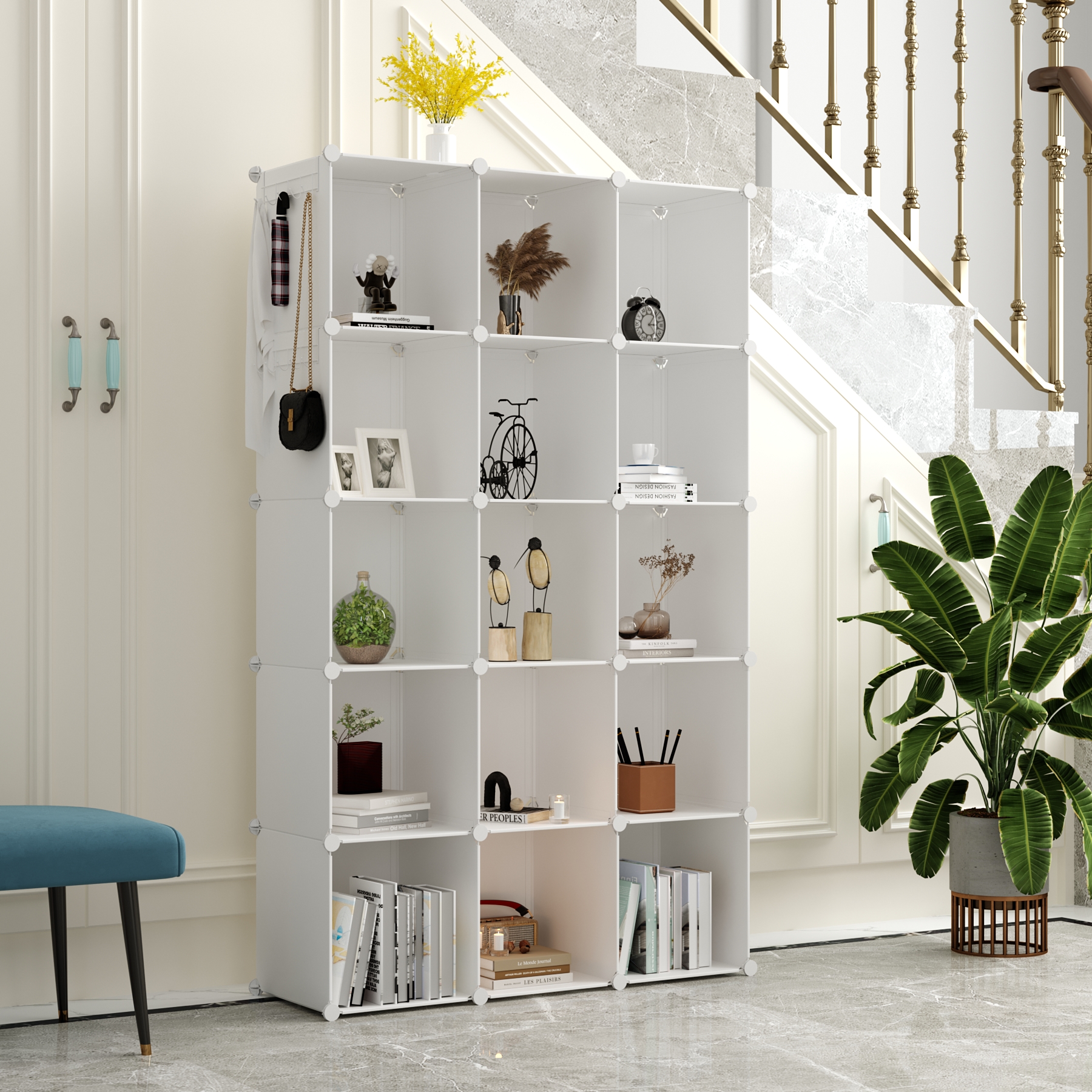 c-ahome-plastic-cube-storage-upcs16m-w-rfelregal-16-f-cher-milky image 4