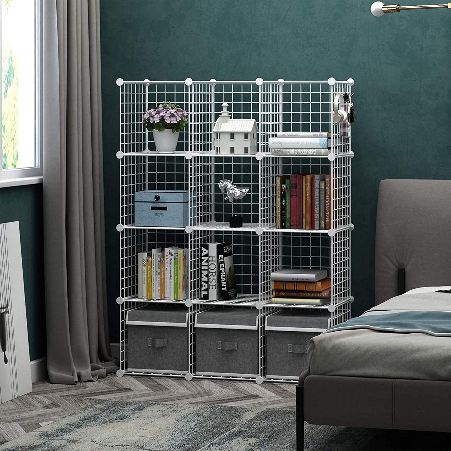 c-ahome-wire-cube-storage-twj3012a-regal-12-f-cher-wei image 2