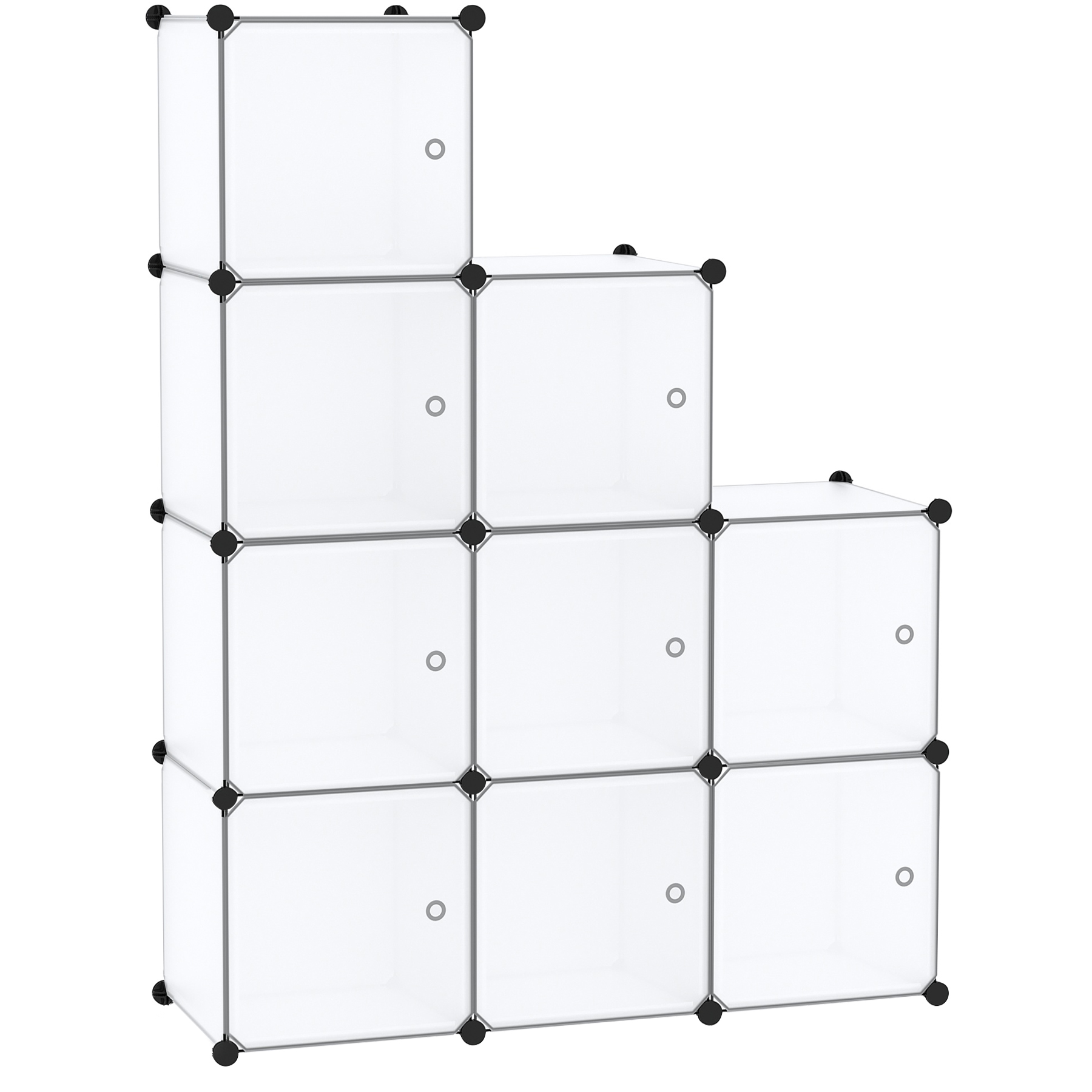 c-ahome-cube-storage-9-cube-w-rfelregal-transparent-mit-t-ren image 1